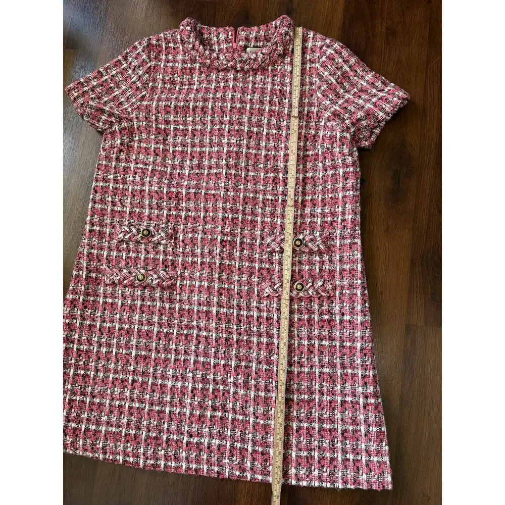 Tuckernuck NWT Magnolia Tweed Jackie Shift Dress Pink Sz XXL Career Professional